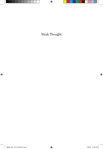 Weak Thought