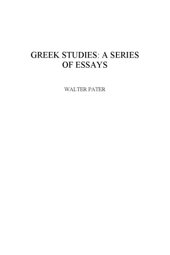 Greek Studies a series of essays