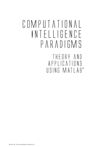 Computational intelligence paradigms : theory & applications using MATLAB