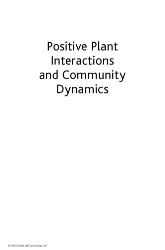 Positive Plant Interactions and Community Dynamics