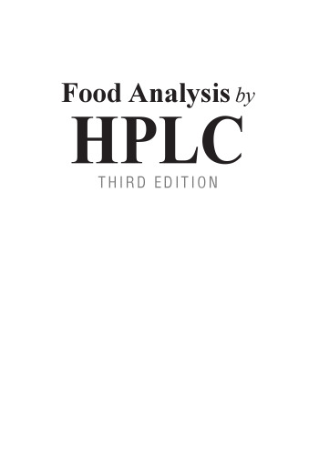 Food Analysis by HPLC