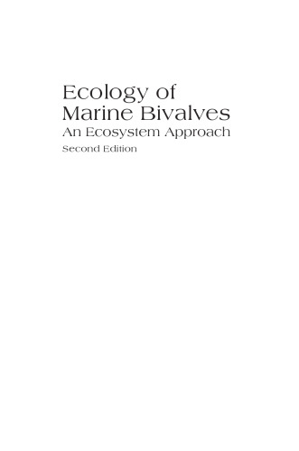 Ecology of Marine Bivalves: An Ecosystem Approach