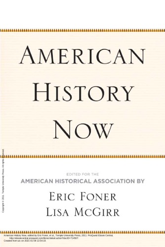 American History Now (Critical Perspectives on the Past Series)