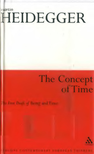 The Concept of Time: The First Draft of Being and Time