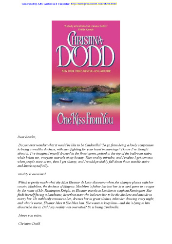 One Kiss From You (Switching Places Series)