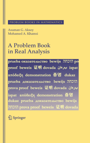 A problem book in real analysis