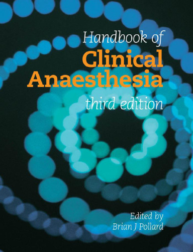 Handbook of Clinical Anaesthesia