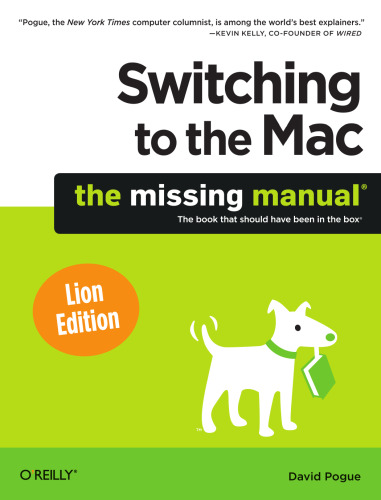 Switching to the Mac: The Missing Manual, Lion Edition