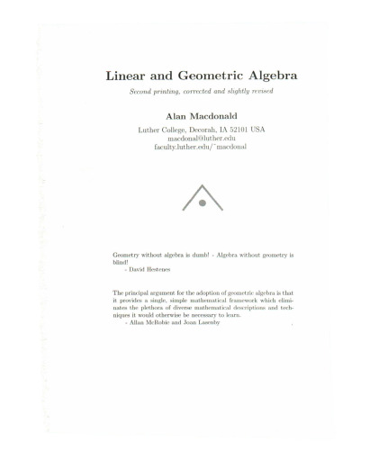 Linear and Geometric Algebra