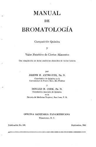 Manual de Bromatologia