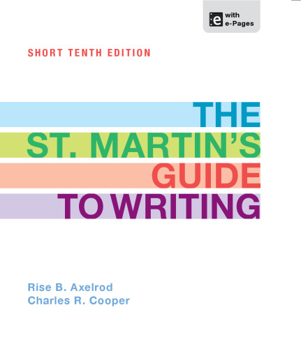 The St. Martin's Guide to Writing Short Edition