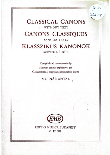 Classical Canons - 230 Solfeggio