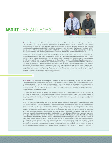Lehninger Principles of Biochemistry