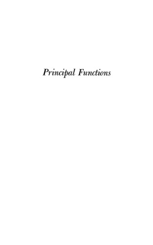 Principal functions