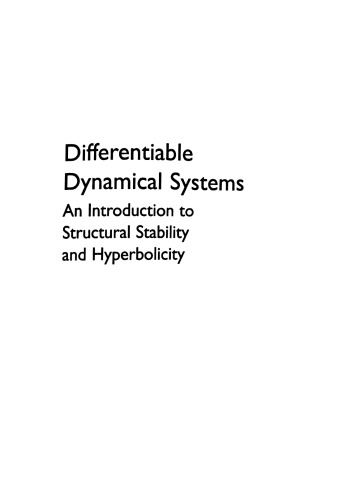 Differentiable Dynamical Systems: An Introduction to Structural Stability and Hyperbolicity