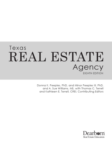Texas Real Estate Agency, Eighth Edition
