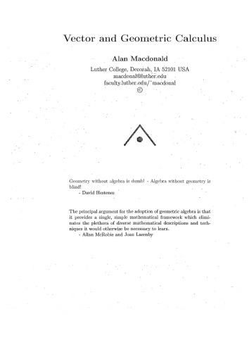 Vector and Geometric Calculus