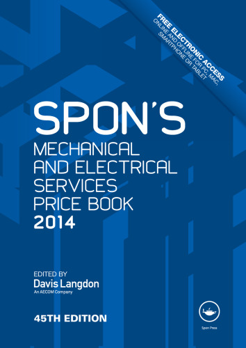 Spon's mechanical and electrical services price book 2014