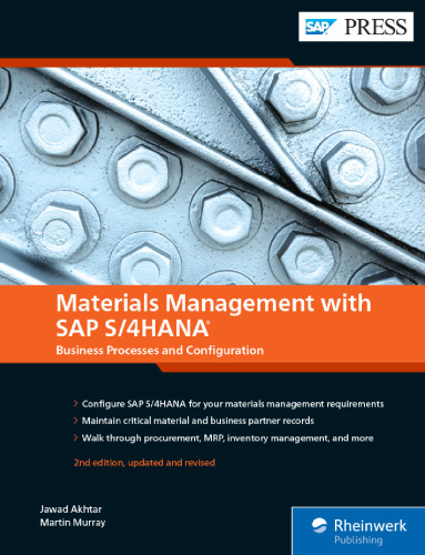 Materials Management with SAP S/4HANA: Business Processes and Configuration (SAP PRESS)