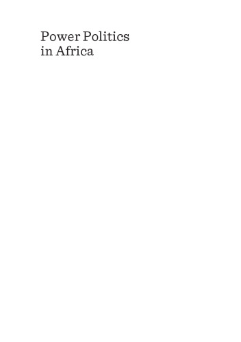 Power Politics in Africa: Nigeria and South Africa in Comparative Perspective