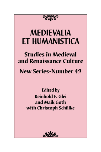 Medievalia et Humanistica: Studies in Medieval and Renaissance Culture, No. 49