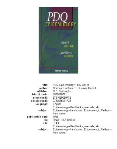 PDQ Epidemiology