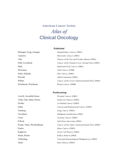 Cancer of the Head and Neck (Acs Atlas of Clinical Oncology)