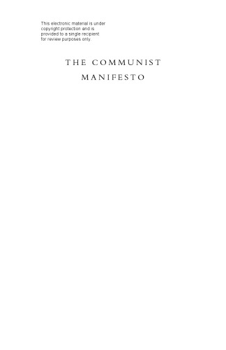 The Communist Manifesto