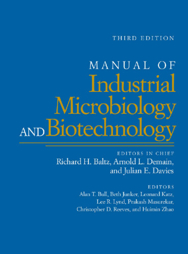Manual of Industrial Microbiology and Biotechnology