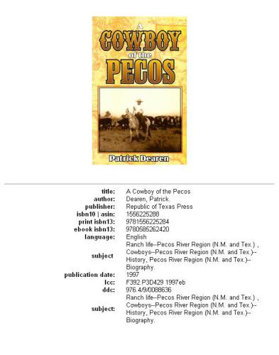 A cowboy of the Pecos