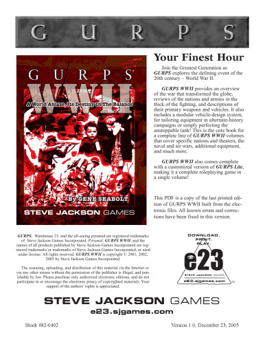 GURPS WWII