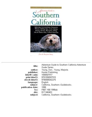 Adventure Guide to Southern California