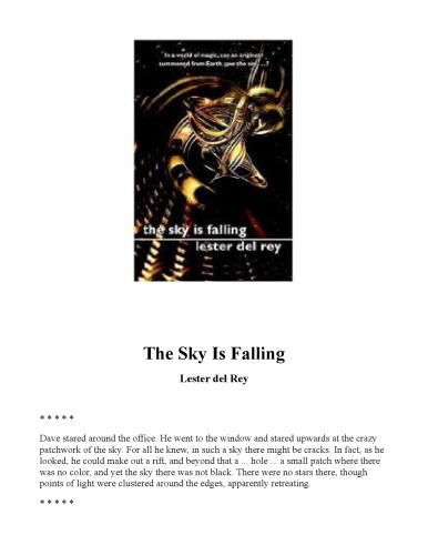 The Sky is Falling