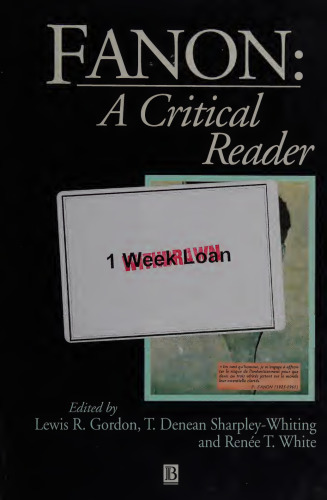 Fanon: A Critical Reader