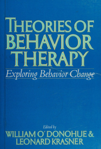 Theories of Behavior Therapy - Exploring Behavior Change