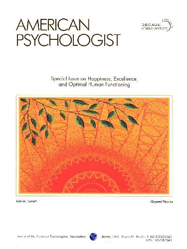 american psychologist positive psychology