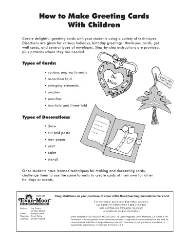 How to Make Greeting Cards with Children