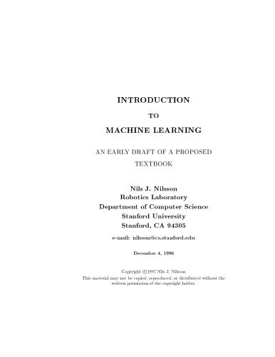 The mathematical foundations of learning machines