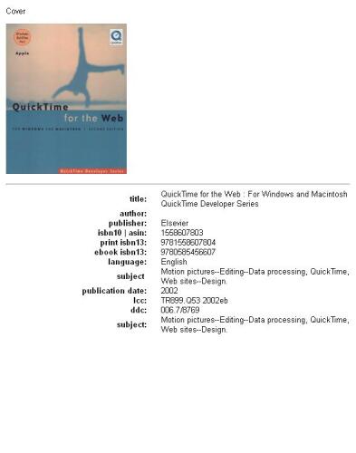 QuickTime for the Web: For Windows and Macintosh