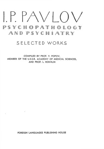 Psychopathology and Psychiatry: Selected Works