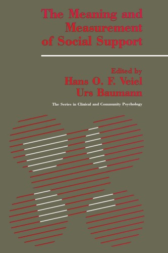 The Meaning And Measurement Of Social Support