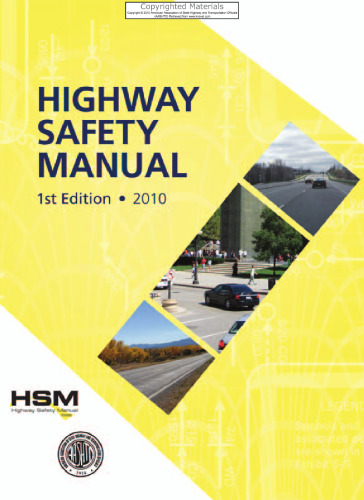 Highway Safety Manual Three-volume Set 2010