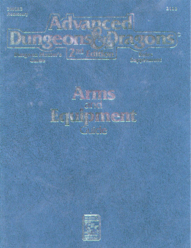 Arms & Equipment Guide (AD&D 2nd Ed Rules Supplement, DMGR3)