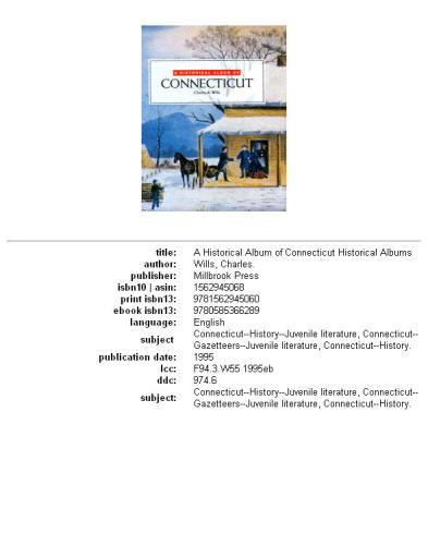 A historical album of Connecticut