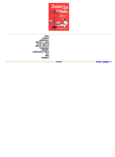 Literature Links to Phonics: A Balanced Approach