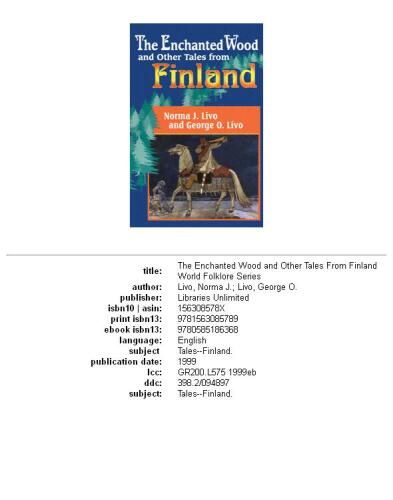 The enchanted wood and other tales from Finland