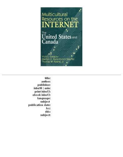 Multicultural Resources on the Internet: The United States and Canada (Teacher Ideas Press)