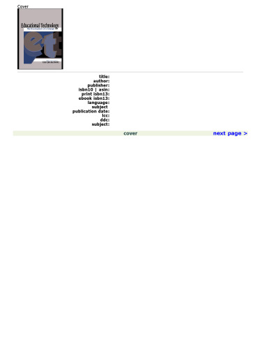 Educational Technology: The Development of a Concept