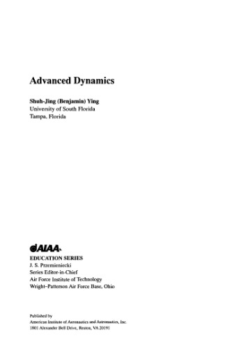 Advanced dynamics