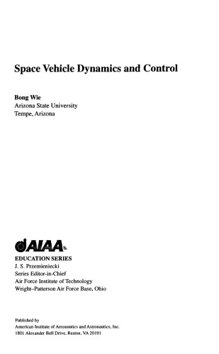 Space Vehicle Dynamics and Control (Kids Go)